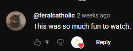 YouTube comment