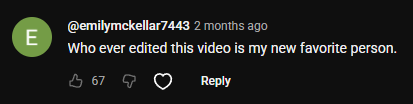 YouTube comment