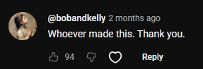 YouTube comment