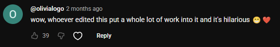 YouTube comment