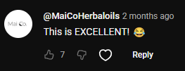 YouTube comment