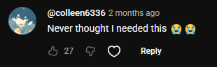 YouTube comment