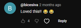 YouTube comment