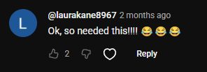 YouTube comment