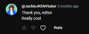 YouTube comment