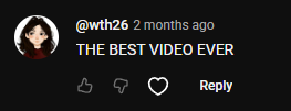 YouTube comment