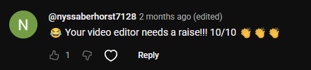 YouTube comment