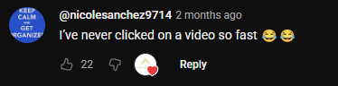 YouTube comment