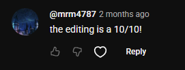 YouTube comment