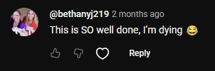 YouTube comment