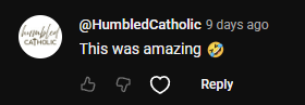 YouTube comment