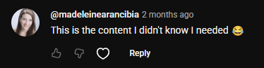 YouTube comment