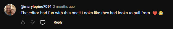 YouTube comment