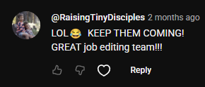 YouTube comment